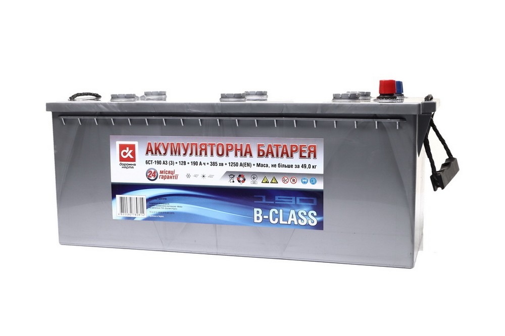 Акумулятор 190Ah-12v B-CLASS ДОРОЖНЯ КАРТА (513х223х217), L,EN1250